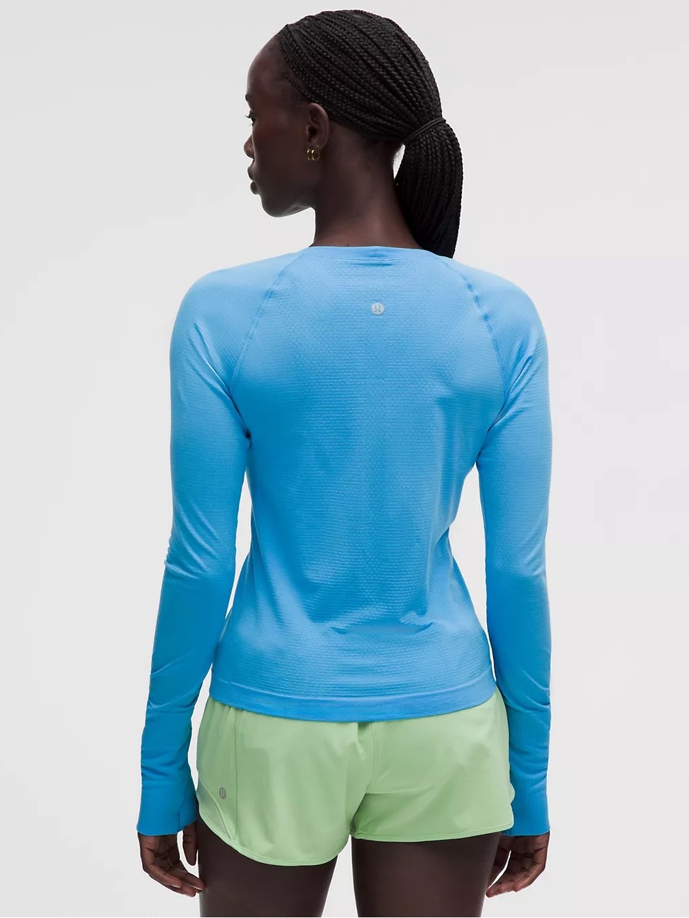 Lululemon Swiftly Tech Long-Sleeve Shirt 2.0 ocean wave size 12